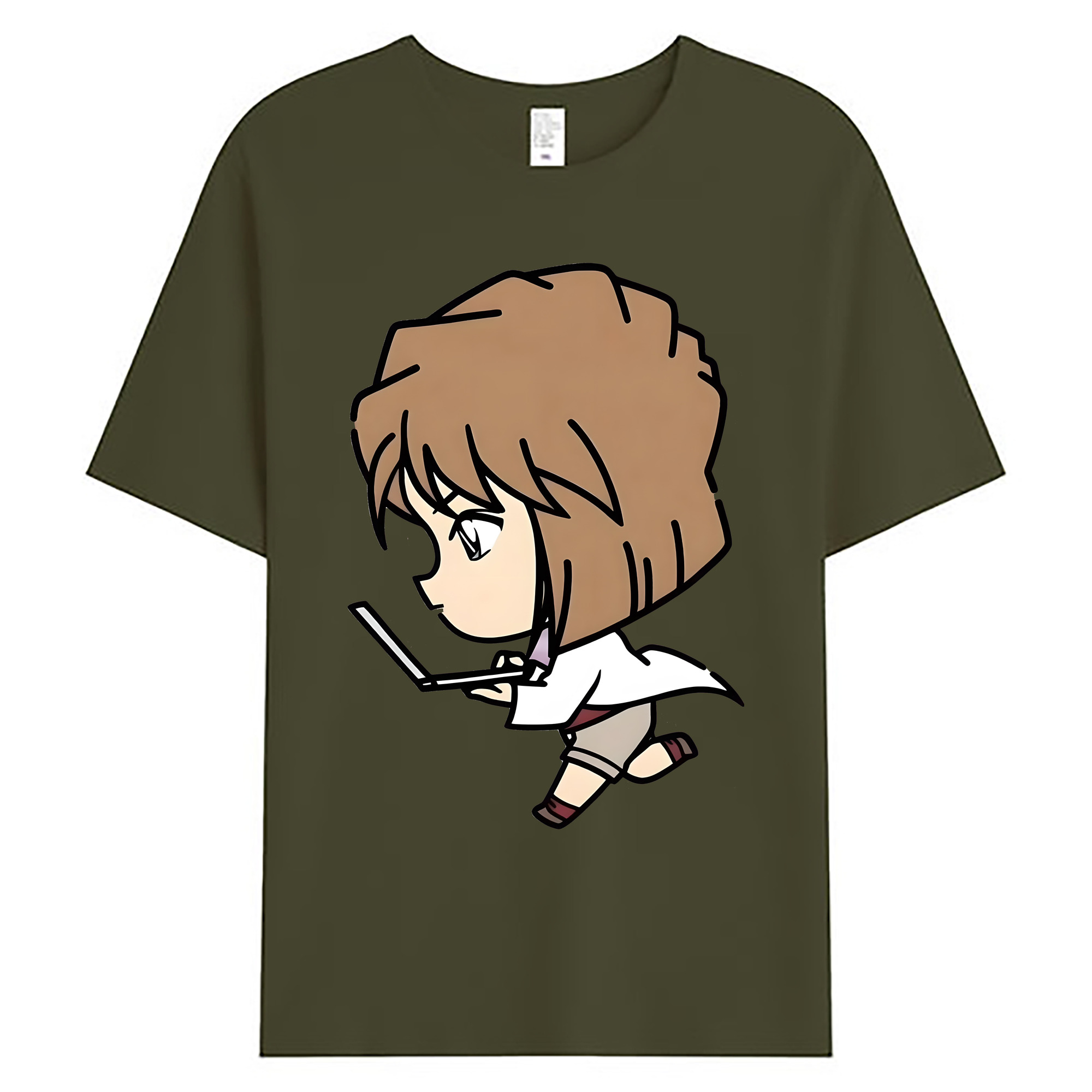 （画像用） 名探偵コナン 灰原 哀 はいばら あい Detective Conan Anita Hailey、Vi Graythorn Haibara Ai 綿100％ メンズ半袖Tシャツ｜肌触りやわらか＆通気性